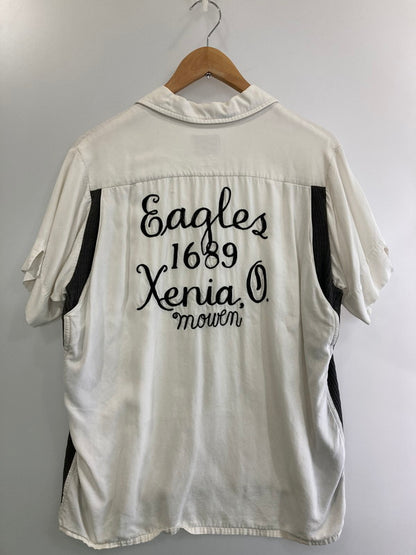 【現状渡し品】【メンズ】 PERFECT STRIKE パーフェクトストライク 60'S BOWLING SHIRT ボーリングシャツ ショートスリーブ 146-250729-AS-6-min サイズ：M カラー：ホワイト 万代Net店