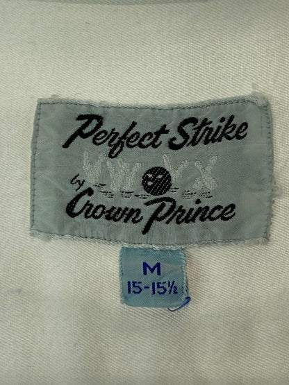 【現状渡し品】【メンズ】 PERFECT STRIKE パーフェクトストライク 60'S BOWLING SHIRT ボーリングシャツ ショートスリーブ 146-250729-AS-6-min サイズ：M カラー：ホワイト 万代Net店