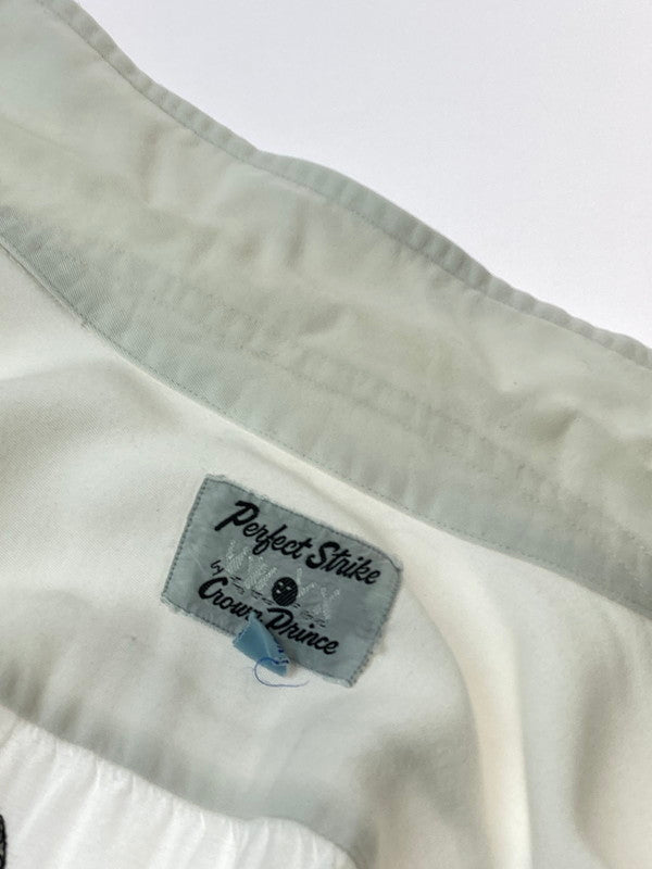 【現状渡し品】【メンズ】 PERFECT STRIKE パーフェクトストライク 60'S BOWLING SHIRT ボーリングシャツ ショートスリーブ 146-250729-AS-6-min サイズ：M カラー：ホワイト 万代Net店