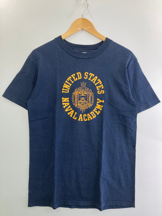 【現状渡し品】【メンズ】 Champion チャンピオン 80S UNITED STATES NAVAL ACADEMY PRINT TEE ショートスリーブ 146-250729-AS-11-min サイズ：L カラー：ネイビー 万代Net店