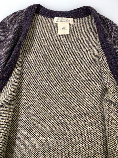 【中古品】【メンズ】 REMI RELIEF レミレリーフ ACRYLIC KNIT CARDIGAN アクリル ニットカーディガン 140-250731-AS-44-min サイズ：L カラー：パープル 万代Net店