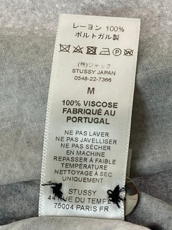 【中古品】【メンズ】 STUSSY ステューシー HOPPER OPEN COLLAR SHIRT オープンカラーシャツ ショートスリーブ 142-250729-AS-12-min サイズ：M カラー：ブラック系 万代Net店