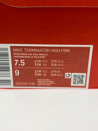 【中古品】【メンズ】 NIKE ナイキ TERMINATOR HIGH PRM 靴 シューズ スニーカー SNEAKERS 160-250730-ks-32-min サイズ：25.5cm カラー：PHANTOM/BLACK-PALE VANILLA 万代Net店
