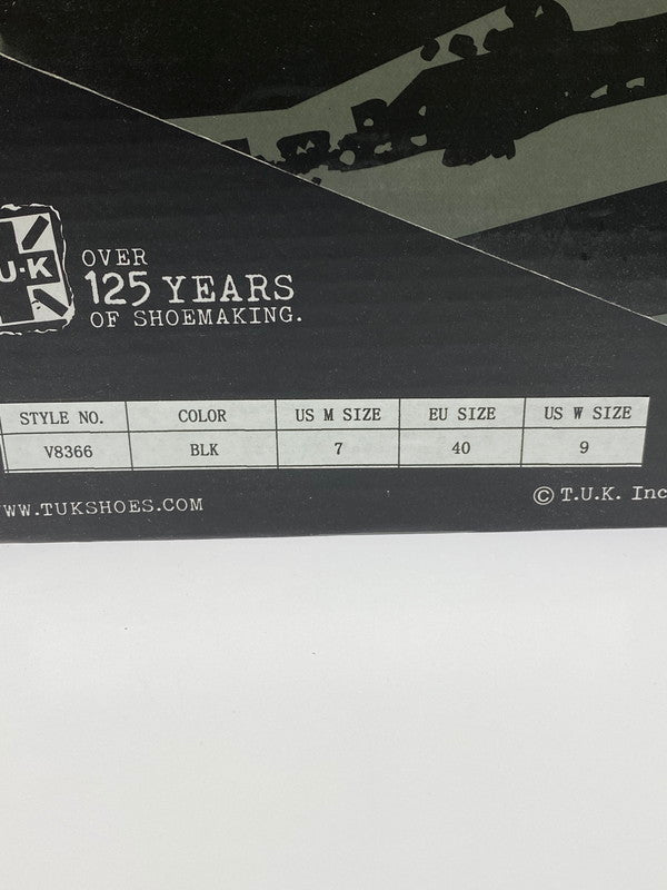 【中古美品】【メンズ】 T.U.K ティーユーケー V8366 VIVA MONDO CREEPER 靴 シューズ スニーカー 164-250731-AS-23-min サイズ：US7 カラー：ブラック/ホワイト 万代Net店