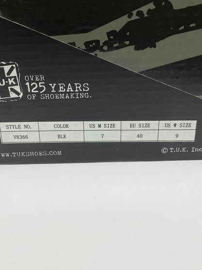 【中古美品】【メンズ】 T.U.K ティーユーケー V8366 VIVA MONDO CREEPER 靴 シューズ スニーカー 164-250731-AS-23-min サイズ：US7 カラー：ブラック/ホワイト 万代Net店