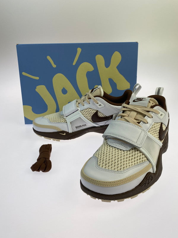 【未使用品】【メンズ/レディース】 NIKE ナイキ ×TRAVIS SCOTT トラヴィススコット ZOOM FIELD JAXX WHITE AND LIGHT CHOCOLATE 靴 シューズ スニーカー 160-250731-AS-9-min サイズ：26.5cm カラー：WHITE/LT CHOCOLATE-WHITE 万代Net店