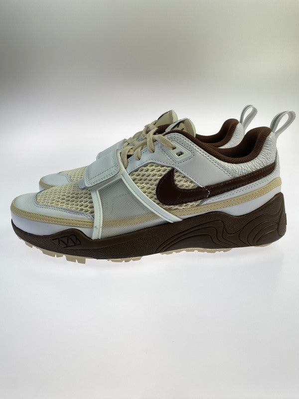 【未使用品】【メンズ/レディース】 NIKE ナイキ ×TRAVIS SCOTT トラヴィススコット ZOOM FIELD JAXX WHITE AND LIGHT CHOCOLATE 靴 シューズ スニーカー 160-250731-AS-9-min サイズ：26.5cm カラー：WHITE/LT CHOCOLATE-WHITE 万代Net店