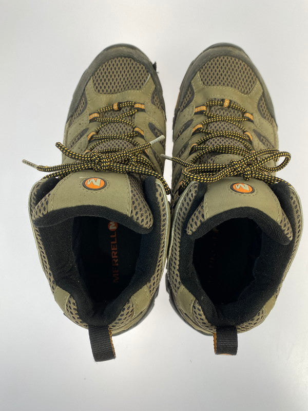 【中古品】【メンズ】 MERRELL メレル J06057W MID GORE-TEXR WIDE WIDTH 靴 シューズ スニーカー 163-250731-AS-21-min サイズ：US9.5 カラー：カーキ系 万代Net店