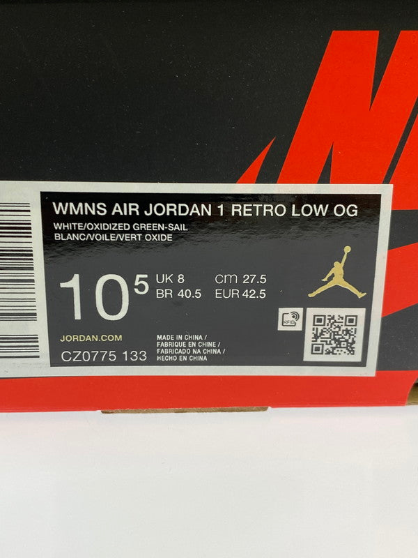 【未使用品】【メンズ】 NIKE ナイキ CZ0775-133 WOMEN'S AIR JORDAN 1 LOW OG OXIDIZED GREEN 靴 シューズ スニーカー 160-250731-AS-7-min サイズ：27.5cm カラー：WHITE/OXIDIZED GREEN-SAIL 万代Net店