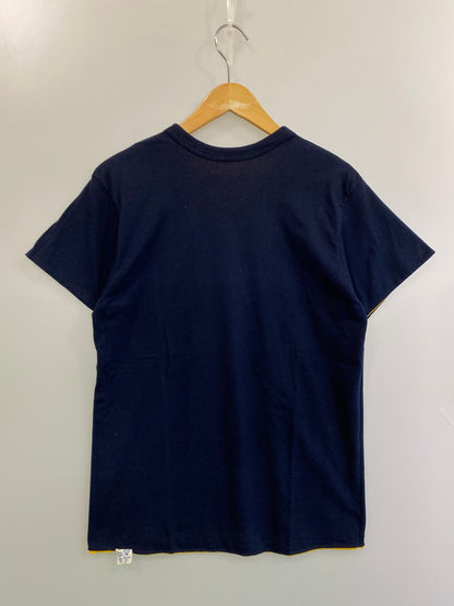 【現状渡し品】【メンズ】 Champion チャンピオン 80'S REVERSIBLE TEE リバーシブル ショートスリーブ 146-250729-AS-44-min サイズ：M カラー：イエロー/ネイビー 万代Net店