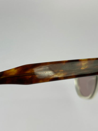 【中古品】【メンズ】 NOCHINO OPTICAL NOCHINO SUNGLASSES ノチノオプティカル サングラス アイウェア 203-250804-yn-06-min サイズ：46□23 144 カラー：CITRON&AMBER×CLEAR TO D.GREY 万代Net店