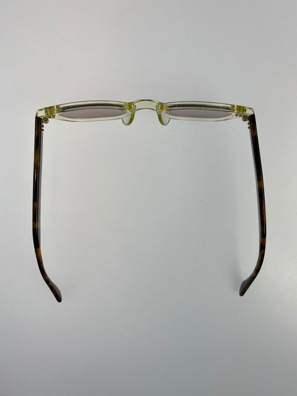 【中古品】【メンズ】 NOCHINO OPTICAL NOCHINO SUNGLASSES ノチノオプティカル サングラス アイウェア 203-250804-yn-06-min サイズ：46□23 144 カラー：CITRON&AMBER×CLEAR TO D.GREY 万代Net店