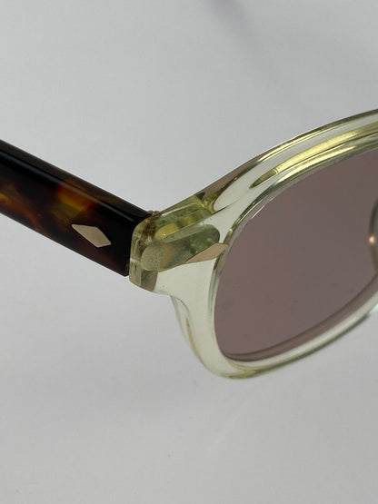【中古品】【メンズ】 NOCHINO OPTICAL NOCHINO SUNGLASSES ノチノオプティカル サングラス アイウェア 203-250804-yn-06-min サイズ：46□23 144 カラー：CITRON&AMBER×CLEAR TO D.GREY 万代Net店