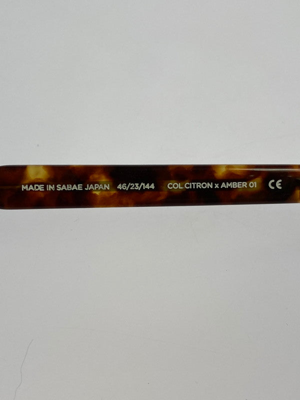 【中古品】【メンズ】 NOCHINO OPTICAL NOCHINO SUNGLASSES ノチノオプティカル サングラス アイウェア 203-250804-yn-06-min サイズ：46□23 144 カラー：CITRON&AMBER×CLEAR TO D.GREY 万代Net店