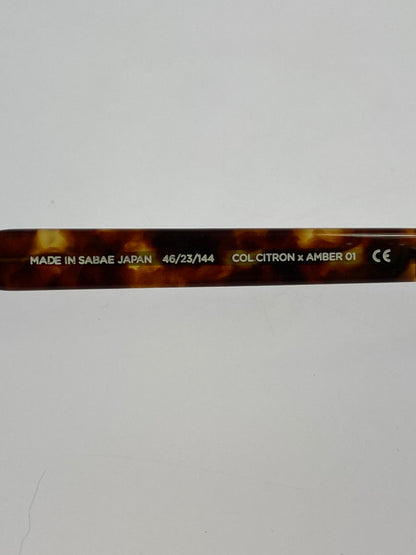 【中古品】【メンズ】 NOCHINO OPTICAL NOCHINO SUNGLASSES ノチノオプティカル サングラス アイウェア 203-250804-yn-06-min サイズ：46□23 144 カラー：CITRON&AMBER×CLEAR TO D.GREY 万代Net店