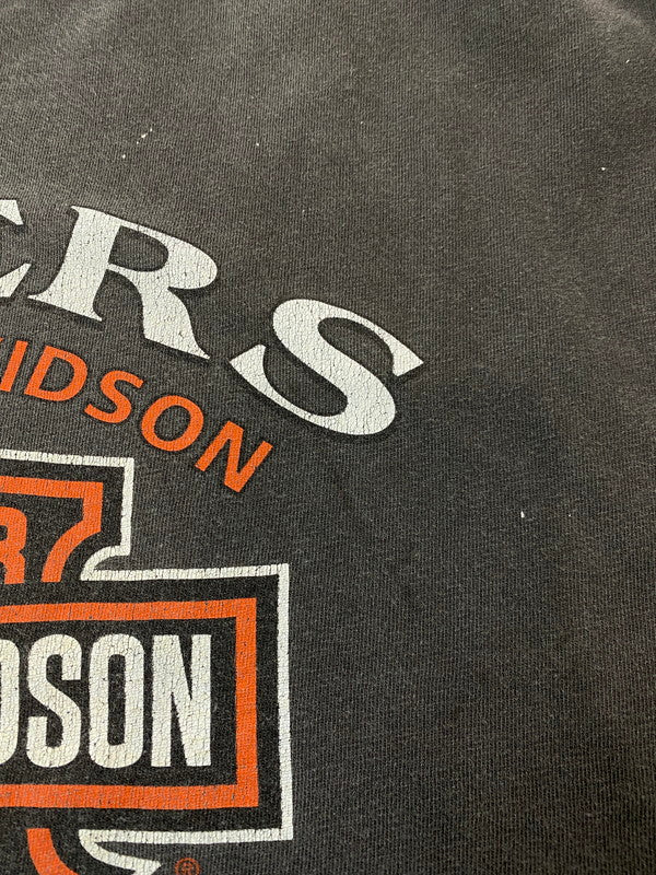 【現状渡し品】【メンズ】 HARLEY DAVIDSON ハーレーダビッドソン 00S FLAME TEE フレイム Tシャツ トップス 146-250730-ks-11-min サイズ：XL カラー：グレー 万代Net店