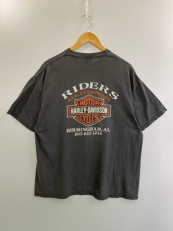 【現状渡し品】【メンズ】 HARLEY DAVIDSON ハーレーダビッドソン 00S FLAME TEE フレイム Tシャツ トップス 146-250730-ks-11-min サイズ：XL カラー：グレー 万代Net店