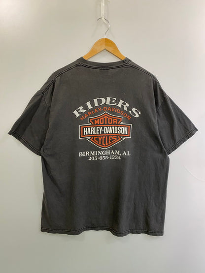 【現状渡し品】【メンズ】 HARLEY DAVIDSON ハーレーダビッドソン 00S FLAME TEE フレイム Tシャツ トップス 146-250730-ks-11-min サイズ：XL カラー：グレー 万代Net店