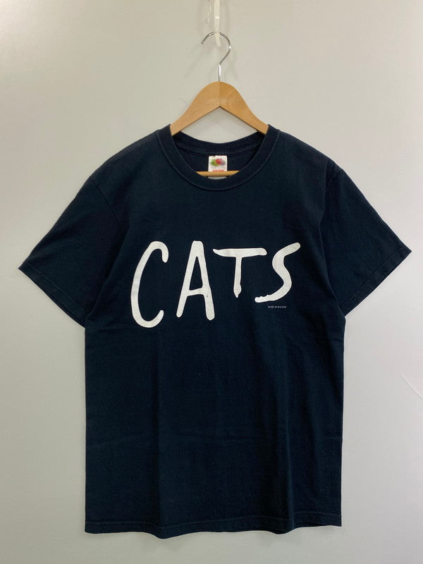 【中古品】【メンズ】 CATS キャッツ 00S MUSICAL TEE ミュージカル Tシャツ トップス 146-250730-ks-08-min サイズ：M カラー：ネイビー 万代Net店