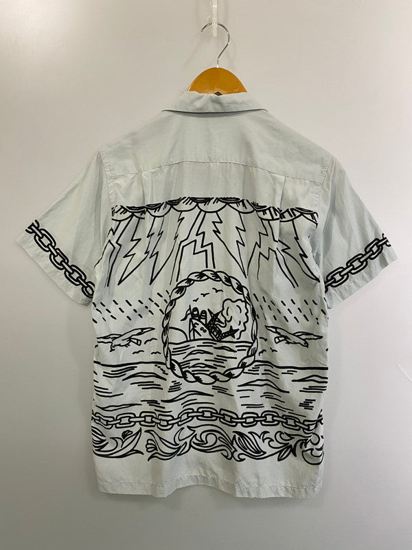 【中古品】【メンズ】 SNOID スノイド OPEN COLLAR PRINT SHIRT オープンカラープリントシャツ 145-250730-ks-17-min サイズ：M 万代Net店