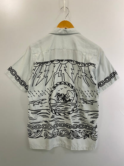 【中古品】【メンズ】 SNOID スノイド OPEN COLLAR PRINT SHIRT オープンカラープリントシャツ 145-250730-ks-17-min サイズ：M 万代Net店