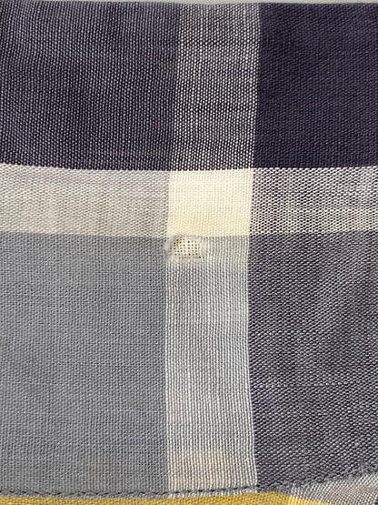 【現状渡し品】【メンズ】 PILGRIM ピルグリム 50S OPEN COLLAR CHECK LS SHIRT オープンカラー チェックシャツ ロングスリーブ 146-250731-AS-59-min サイズ：S カラー：グレー/イエロー 万代Net店