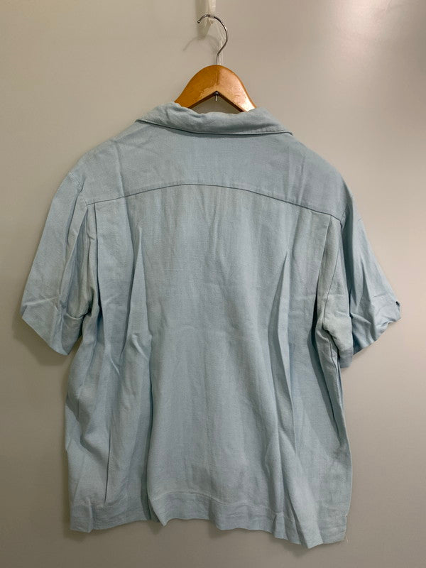 【現状渡し品】【メンズ】 ANGELTOWN アンジェルタウン 60S BOWLING SS SHIRT ボーリングシャツ ショートスリーブ 146-250731-AS-64-min カラー：ブルー 万代Net店