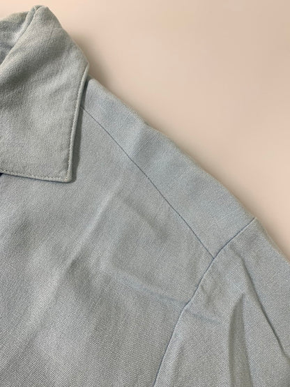 【現状渡し品】【メンズ】 ANGELTOWN アンジェルタウン 60S BOWLING SS SHIRT ボーリングシャツ ショートスリーブ 146-250731-AS-64-min カラー：ブルー 万代Net店