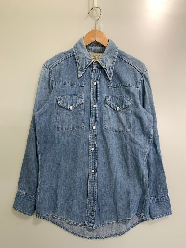 【中古品】【メンズ】 TRIPLE LLL BRAND トリプルエルブランド 70S DENIM WESTERN SHIRT デニムウエスタンシャツ 146-250731-AS-74-min カラー：ブルー 万代Net店