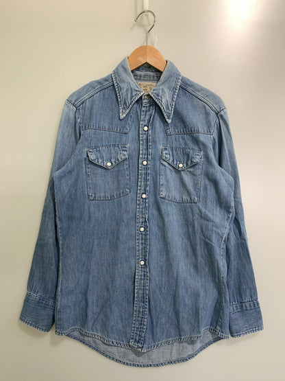 【中古品】【メンズ】 TRIPLE LLL BRAND トリプルエルブランド 70S DENIM WESTERN SHIRT デニムウエスタンシャツ 146-250731-AS-74-min カラー：ブルー 万代Net店