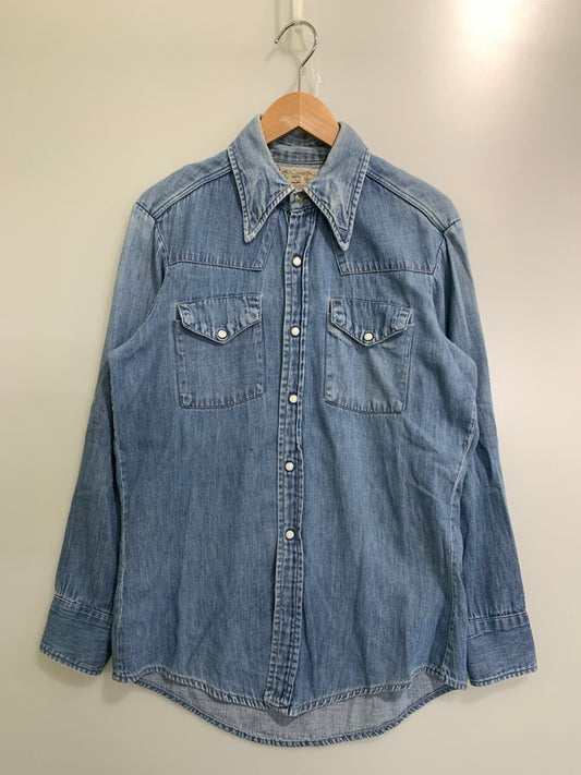 【中古品】【メンズ】 TRIPLE LLL BRAND トリプルエルブランド 70S DENIM WESTERN SHIRT デニムウエスタンシャツ 146-250731-AS-74-min カラー：ブルー 万代Net店