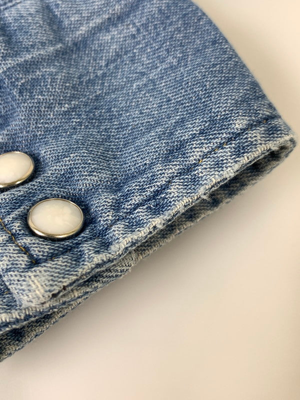 【中古品】【メンズ】 TRIPLE LLL BRAND トリプルエルブランド 70S DENIM WESTERN SHIRT デニムウエスタンシャツ 146-250731-AS-74-min カラー：ブルー 万代Net店