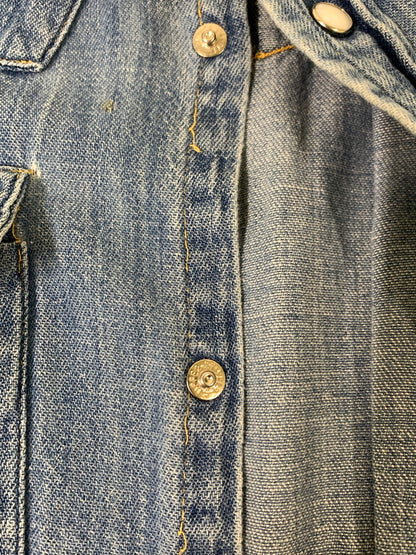 【中古品】【メンズ】 TRIPLE LLL BRAND トリプルエルブランド 70S DENIM WESTERN SHIRT デニムウエスタンシャツ 146-250731-AS-74-min カラー：ブルー 万代Net店