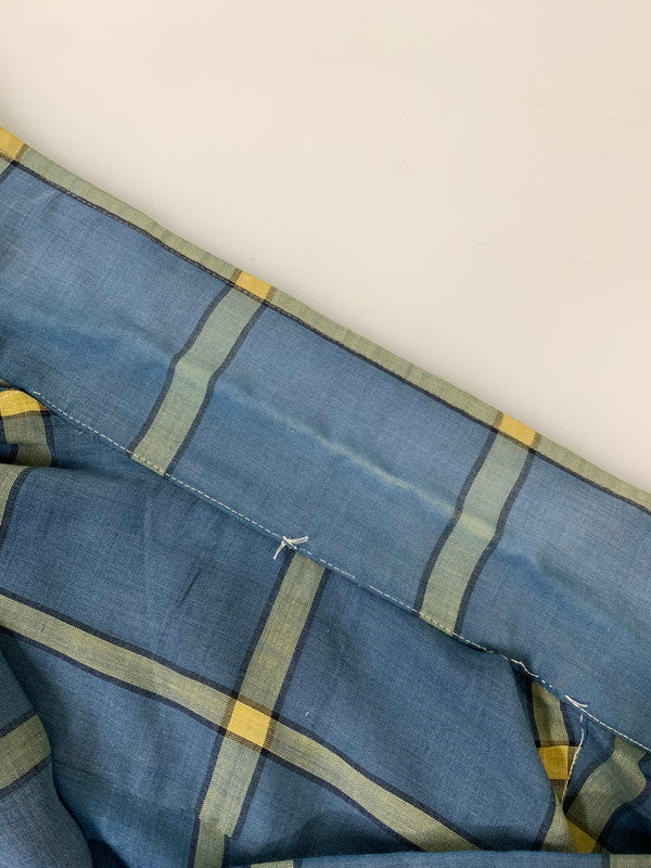 【中古品】【メンズ】 USED 60S SS CHECK SHIRT ショートスリーブ チェックシャツ 146-250731-AS-73-min カラー：ブルー 万代Net店