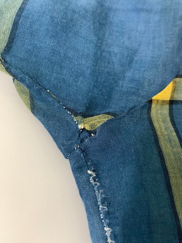 【中古品】【メンズ】 USED 60S SS CHECK SHIRT ショートスリーブ チェックシャツ 146-250731-AS-73-min カラー：ブルー 万代Net店