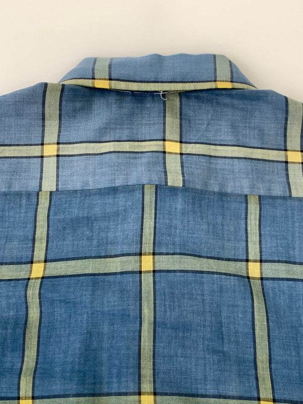 【中古品】【メンズ】 USED 60S SS CHECK SHIRT ショートスリーブ チェックシャツ 146-250731-AS-73-min カラー：ブルー 万代Net店