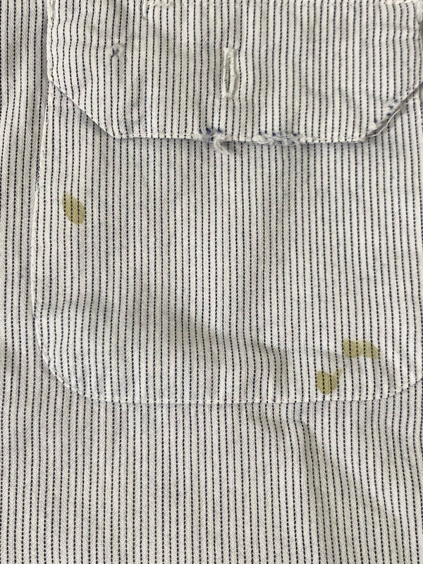 【現状渡し品】【メンズ】 JACKSON TWIST TWILL 60S SS SHIRT ショートスリーブ シャツ 146-250731-AS-72-min カラー：ホワイト/ネイビー 万代Net店