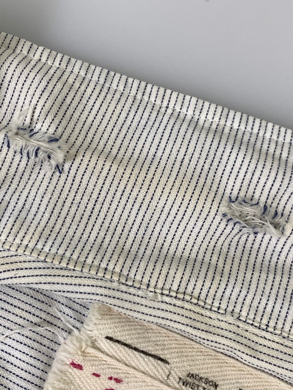 【現状渡し品】【メンズ】 JACKSON TWIST TWILL 60S SS SHIRT ショートスリーブ シャツ 146-250731-AS-72-min カラー：ホワイト/ネイビー 万代Net店