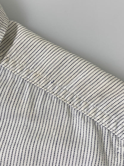 【現状渡し品】【メンズ】 JACKSON TWIST TWILL 60S SS SHIRT ショートスリーブ シャツ 146-250731-AS-72-min カラー：ホワイト/ネイビー 万代Net店