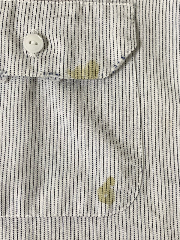 【現状渡し品】【メンズ】 JACKSON TWIST TWILL 60S SS SHIRT ショートスリーブ シャツ 146-250731-AS-72-min カラー：ホワイト/ネイビー 万代Net店