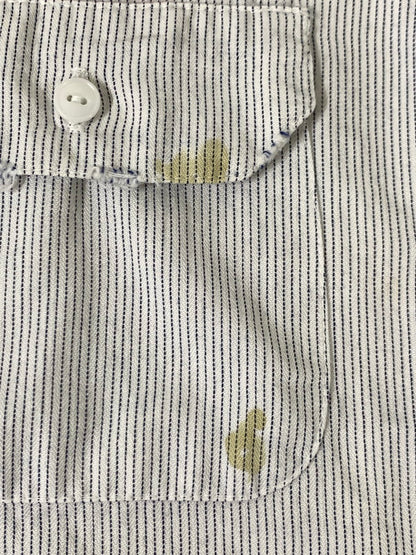 【現状渡し品】【メンズ】 JACKSON TWIST TWILL 60S SS SHIRT ショートスリーブ シャツ 146-250731-AS-72-min カラー：ホワイト/ネイビー 万代Net店