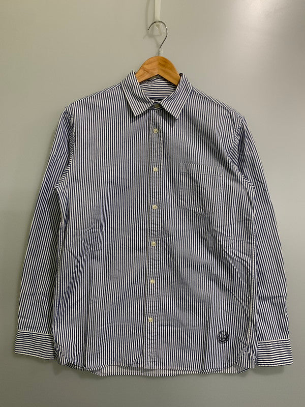 【中古品】【メンズ】 POLO RALPH LAUREN ポロ・ラルフローレン 90S STRIPE SHIRT ストライプシャツ ロングスリーブ 146-250731-AS-75-min サイズ：170 カラー：ブルー/ホワイト 万代Net店