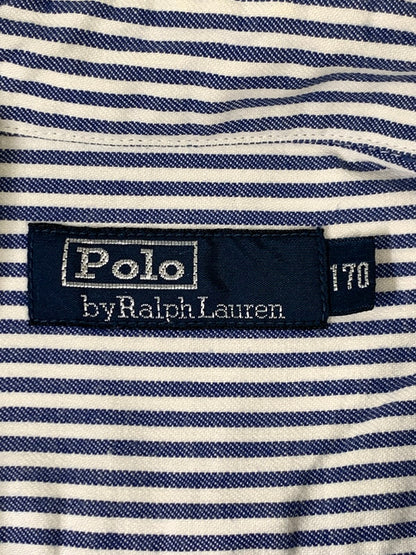 【中古品】【メンズ】 POLO RALPH LAUREN ポロ・ラルフローレン 90S STRIPE SHIRT ストライプシャツ ロングスリーブ 146-250731-AS-75-min サイズ：170 カラー：ブルー/ホワイト 万代Net店