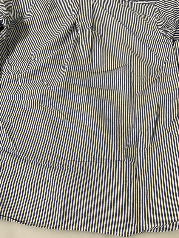 【中古品】【メンズ】 POLO RALPH LAUREN ポロ・ラルフローレン 90S STRIPE SHIRT ストライプシャツ ロングスリーブ 146-250731-AS-75-min サイズ：170 カラー：ブルー/ホワイト 万代Net店