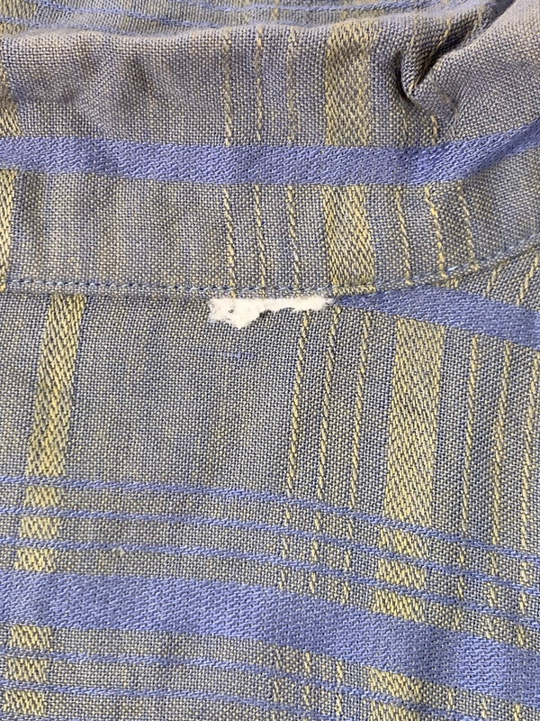 【中古品】【メンズ】 USED 60S OPEN COLLAR CHECK SHIRT オープンカラー チェックシャツ ロングスリーブ 146-250731-AS-63-min カラー：グレー系 万代Net店
