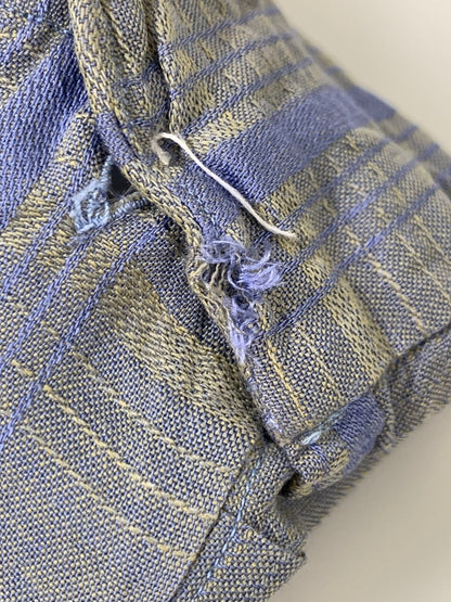【中古品】【メンズ】 USED 60S OPEN COLLAR CHECK SHIRT オープンカラー チェックシャツ ロングスリーブ 146-250731-AS-63-min カラー：グレー系 万代Net店