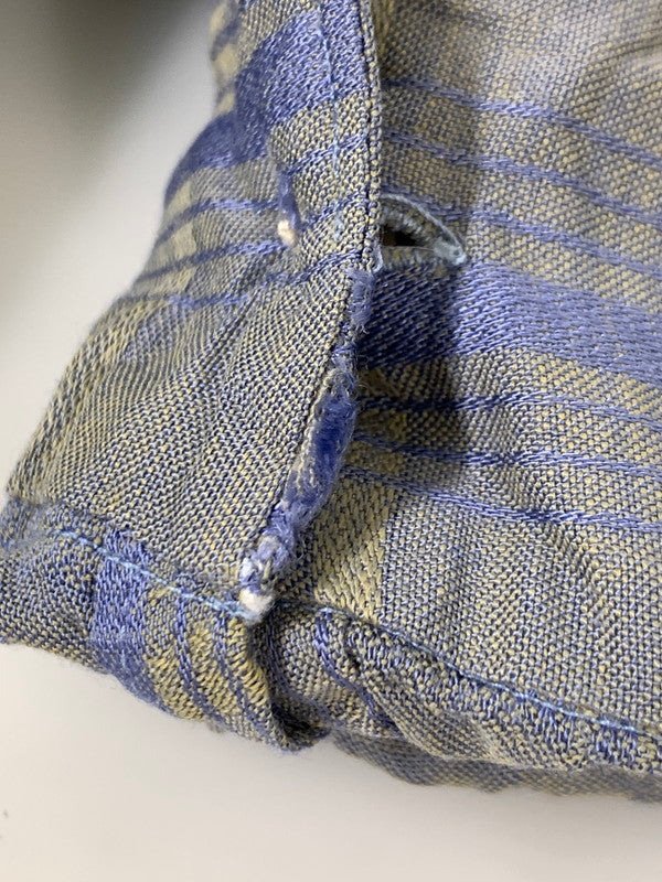 【中古品】【メンズ】 USED 60S OPEN COLLAR CHECK SHIRT オープンカラー チェックシャツ ロングスリーブ 146-250731-AS-63-min カラー：グレー系 万代Net店