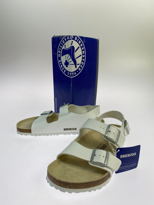 【中古品】【メンズ】 BIRKENSTOCK ビルケンシュトック 0034731 MILANO BS 靴 シューズ サンダル 165-250731-AS-27-min サイズ：42 カラー：ホワイト 万代Net店