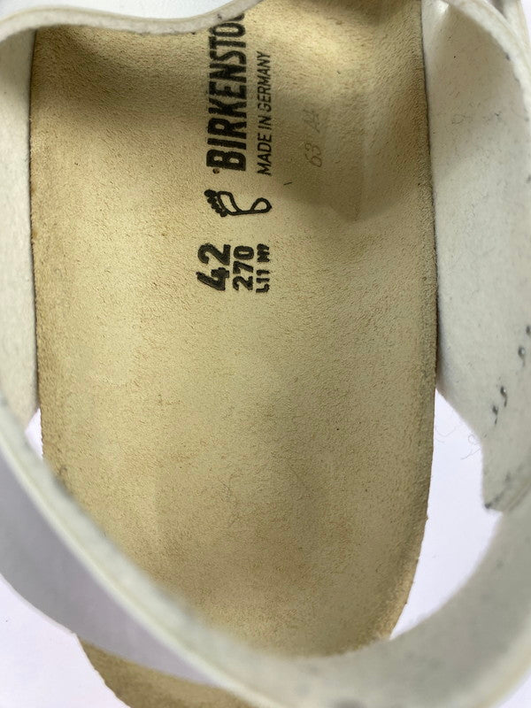 【中古品】【メンズ】 BIRKENSTOCK ビルケンシュトック 0034731 MILANO BS 靴 シューズ サンダル 165-250731-AS-27-min サイズ：42 カラー：ホワイト 万代Net店