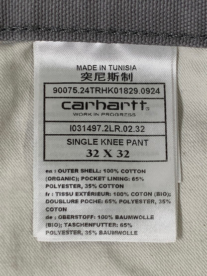【中古品】【メンズ】 CARHARTT WIP カーハートダブリューアイピー I031497-25S SINGLE KNEE PANT シングルニーパンツ ボトムス 153-250731-AS-66-min サイズ：32×32 カラー：グレー 万代Net店